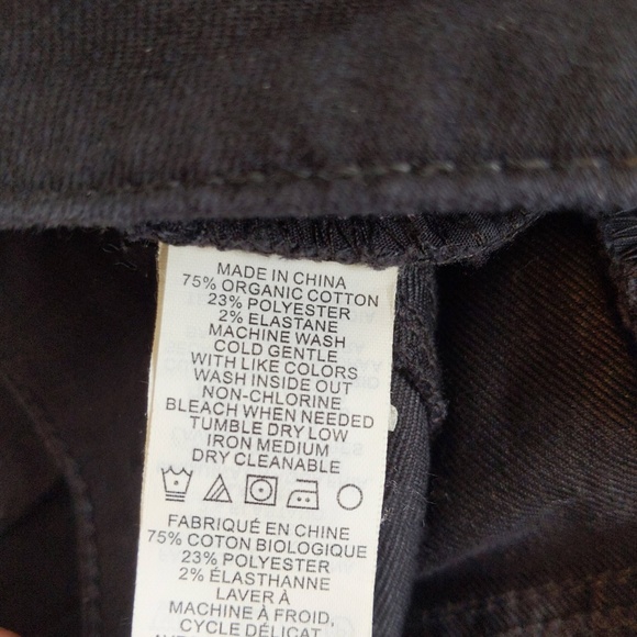 Prana Black Mid Rise Straight Leg Organic Cotton Jeans - Picture 13 of 13